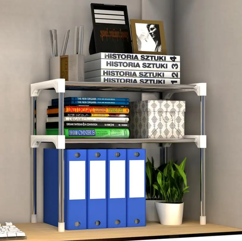 2-х уровневые мульти-функциональный Кухня Хранение Полка Стеллаж для стола микроволновая печь стеллаж для 2-х уровневые книга для ванной комнаты полка CF-128