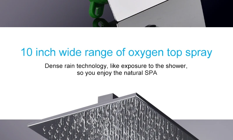 10'' Thermostatic Shower Systems Mixer Valve Set Install The Box Mixing Valve Handheld Bathroom Fold The Faucet Bath Shower Set (5)