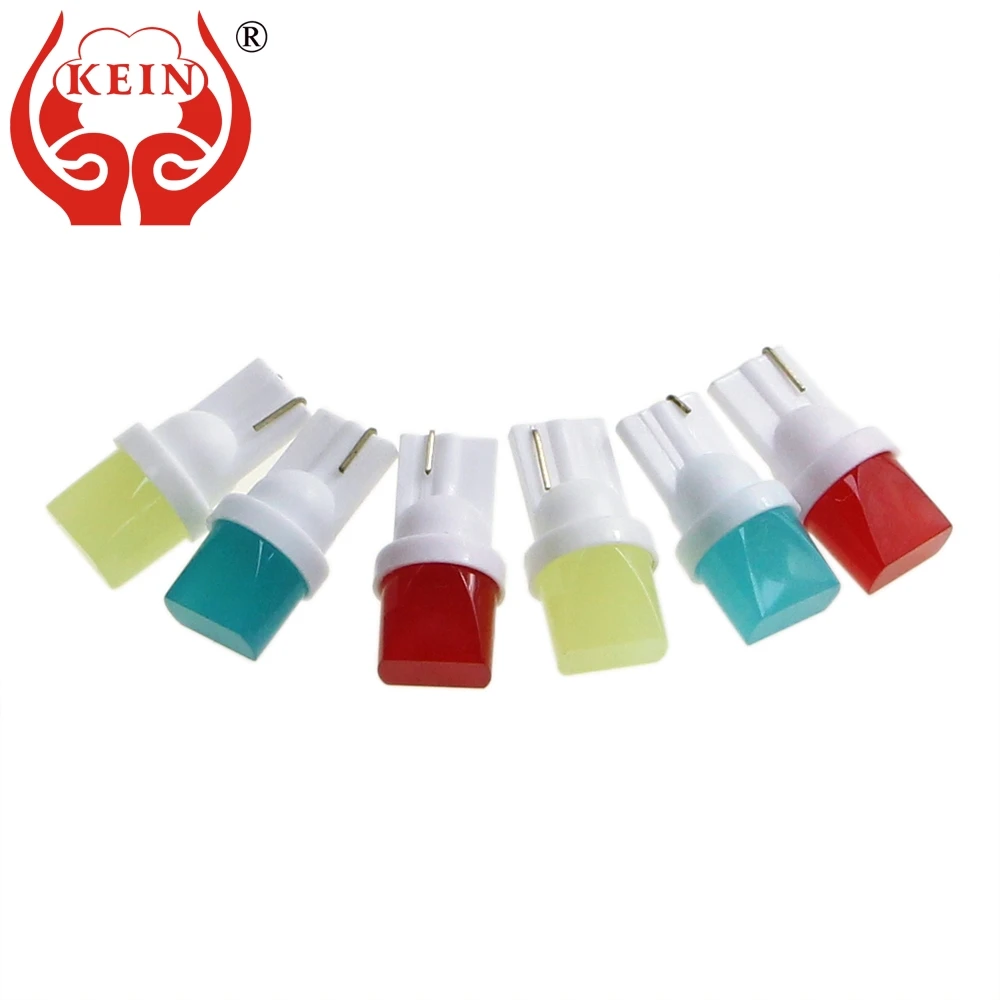

KEIN 100PCS t10 led 3D COB w5w led bulb 194 168 501 auto car styling 12V reading door dome map interior lighting lights lamp red
