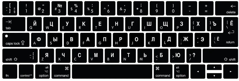 Защитный чехол на клавиатуру для MacBook Pro 13 15 с сенсорной панелью испанский