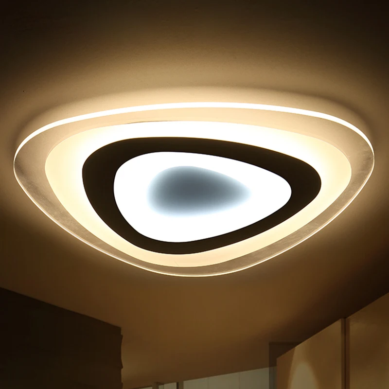 Modern ultrathin triangle LED ceiling lights for living room bedroom