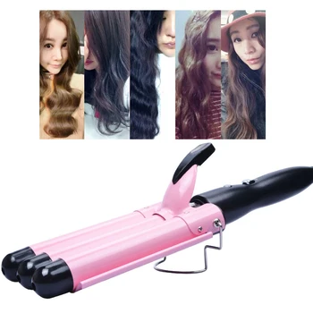 

22mm/32mm Automatic Ceramic Hair Curler Hair Styling Tools Triple Barrel Big Wave Salon Waver Curlers for Women Hair Styler