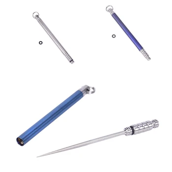 

1Pc Portable Outdoor Titanium toothpick Alloy Toothpicks Storage + Reusable [Non-toxic] Titanium Alloy Toothpick 10g
