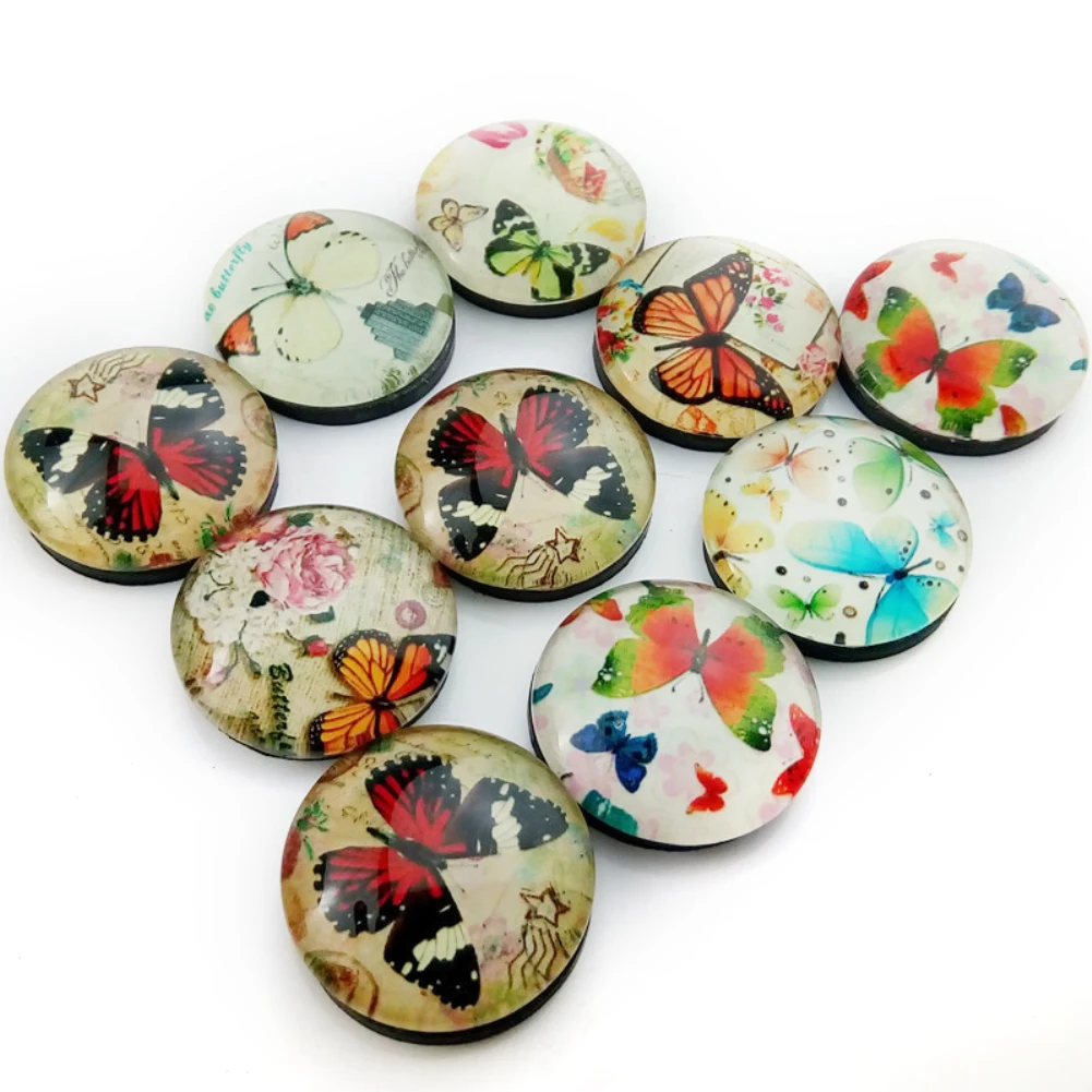 

8pcs Butterfly Pattern Luminous Refrigerator Magnetic Stickers Home Decoration Fridge Magnets Decorative Sticker
