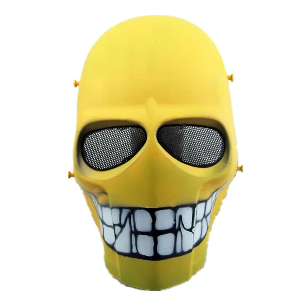 tactical skull face mask military CS skull mask field protective Halloween mask dance movie props for hunting paintball (13)
