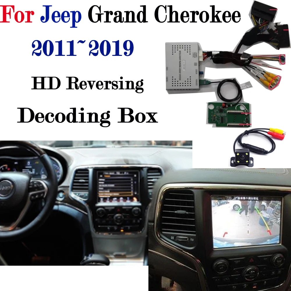 Фронтальная камера заднего вида для Jeep Grand Cherokee 2011 ~ 2019 адаптер оригинальный