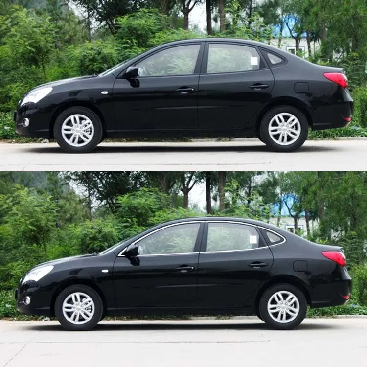 

1 Set Full Window Pillars Window Sill Molding Trim Exactly Fitted For Hyundai Elantra 2011-2014