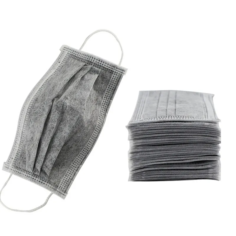

50Pcs/lot 4-layer activated carbon anti fog dust disposable masks