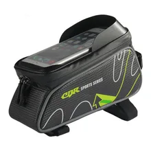 Waterproof Bicycle Front Tube Bags 6 Inch Phone Touch Screen Bag Mountain Road Bike Top Front Tube Frame Bag Cycling Saddle Bag