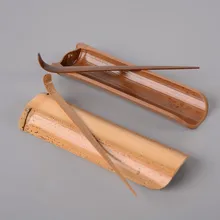 Бамбуковый чайный сервиз, аксессуары для японской чайной церемонии, набор из двух предметов для чайных инструментов кунг-фу, чайная ложка, ложка для чая ручной работы