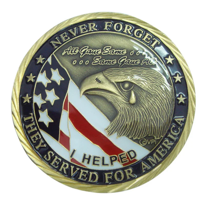 Discount and promotion coins with antique bronze finish