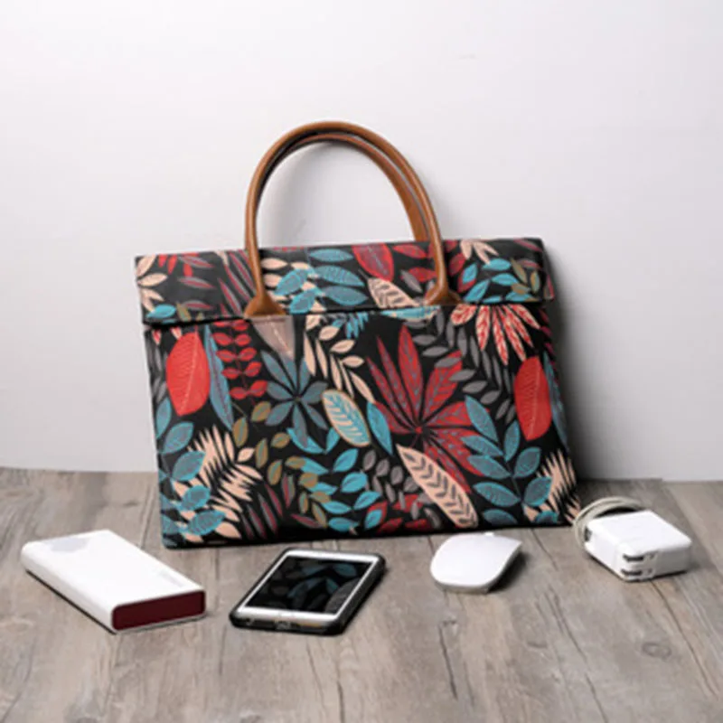 2019 New Laptop Bag11 12 13 Inch Messenger Floral Handbag Case For MacBook Air Pro 15.6 Laptop Seleeve For Women Free Shipping (7)