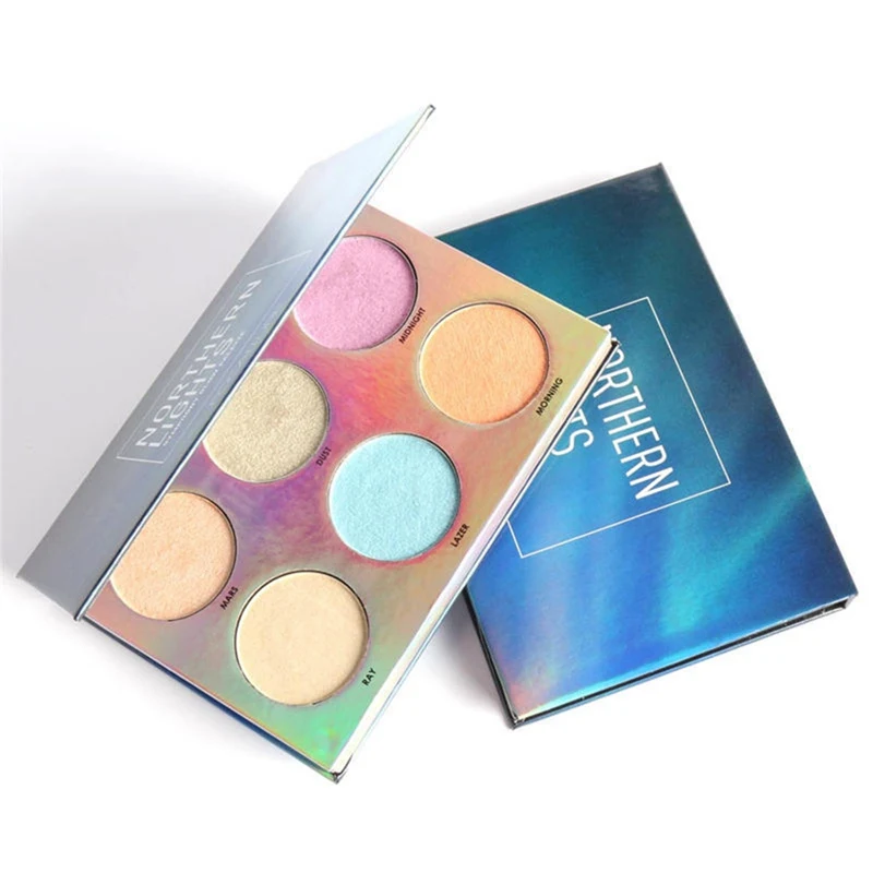 1pc 6 colors Chameleon Highlighters Powder Glow Kit Highlighter Palette Contour Palette Powder