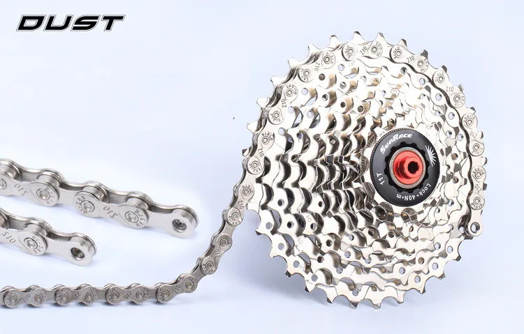 Best DUST High Quality Compatibility 6/7/8/9/10 speed Stainless Steel Chain 116 Section For Mountain Road Bicycle Cycling Chain 3