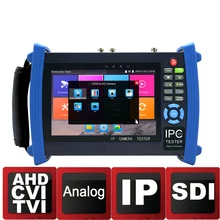 7 дюймов retina экран 4 к H.265 IP камера тестер Аналоговый TVI AHD CVI HD SDI CCTV тестер монитор с кабелем Tracer Wifi HDMI вход