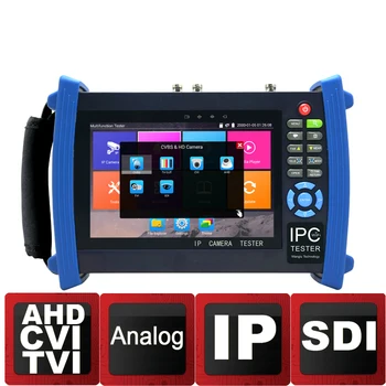 

7 inch Retina Screen 4K H.265 IP Camera Tester Analog TVI AHD CVI HD SDI CCTV Tester Monitor with Cable Tracer Wifi HDMI Input