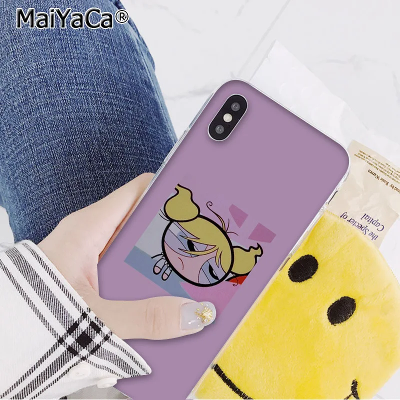 MaiYaCa прекрасный PowerPuff девушки рукоделие принт рисунок телефон чехол для iphone 11 pro 8 7 66S Plus 5s SE XR X XS максимальный чехол - Цвет: A12