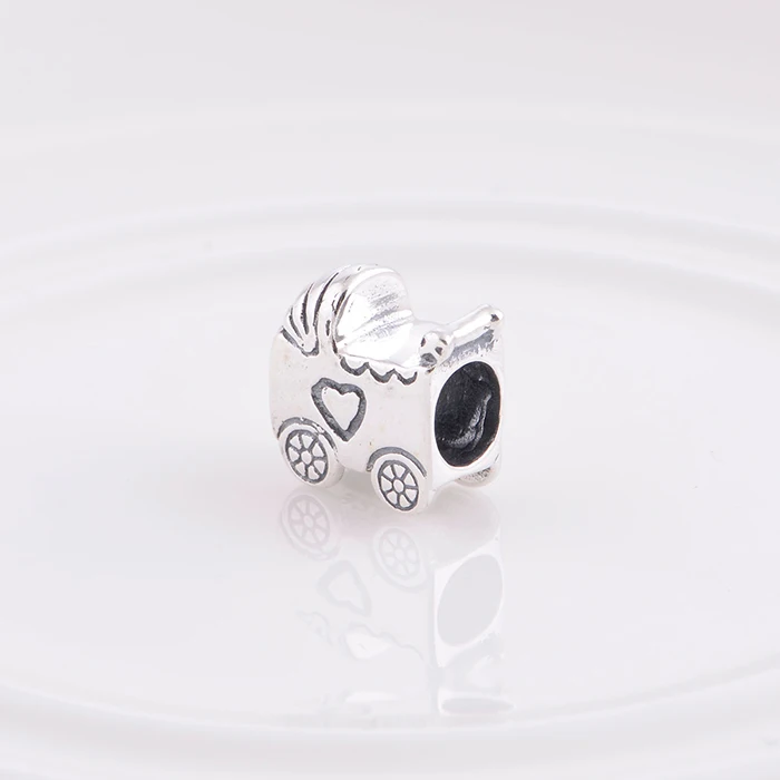 

FJ121 BABY car Charm Bead 925 Sterling Silver Vintage Beads Brand Charm Women Jewelry Fits Pandora Bracelet Snake Chain