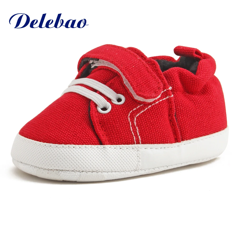 Delebao 2017 Design Spring/Autumn Baby Shoes Unique PU Non-slip Baby Boy & Baby Girl Shoes Thick Cotton First Walkers Wholesale