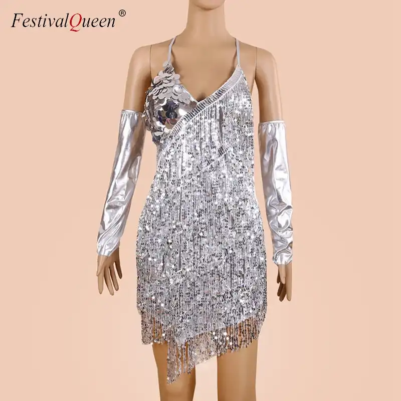 Genuine leather halter neck- tassel fringe women\u2019s festival dress Bohemian mini dress