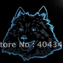 LK259-Американский эскимосский собака, домашнее животное, светодиодная неоновая вывеска