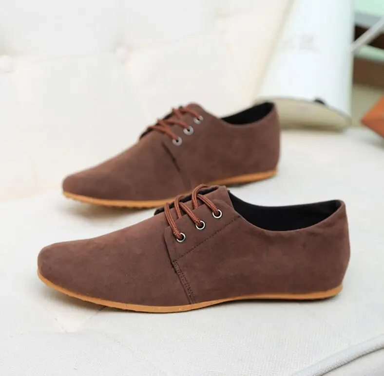 Brand Minimalist Design Genuine Suede Leather Men Casual Shoes Hot Sale ...