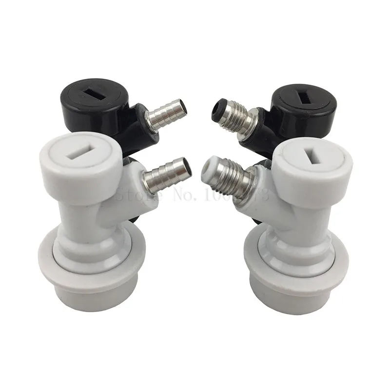 4pcslot Cornelius Corny Beer Keg Ball Lock Disconnects Kit Flared - Barb & Thread For Homebrew Keg Tap Draft Beer Kegs (1)