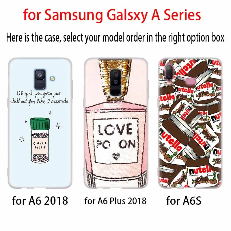 Силиконовый чехол для Samsung Galaxy A6 A8 A9 A7 A5 A3 Plus 2018 2017 2016 2015 A71 Star Funny Chills tulles Chocolate