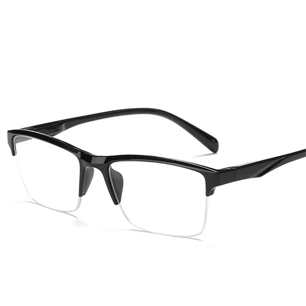 Seemfly, полуоправа, очки для чтения, ультралегкие, дальнозоркие очки, черные, дальний прицел, очки для мужчин и женщин, прозрачные линзы+ 25 до+ 400, унисекс