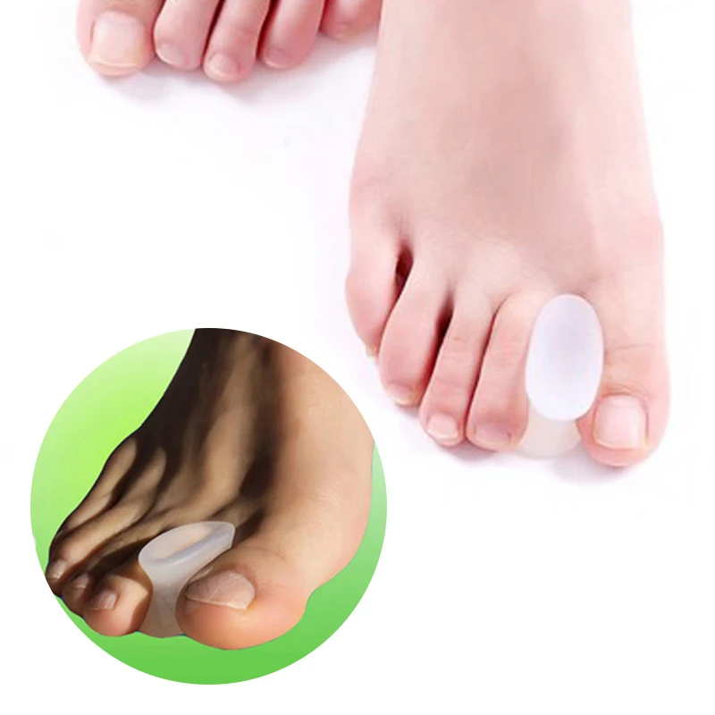 1Pair Bone Thumb Valgus Protector Silicone Foot Finger Toe Separator Bunion Adjuster Hallux Valgus Corrector Pedicure Feet Care