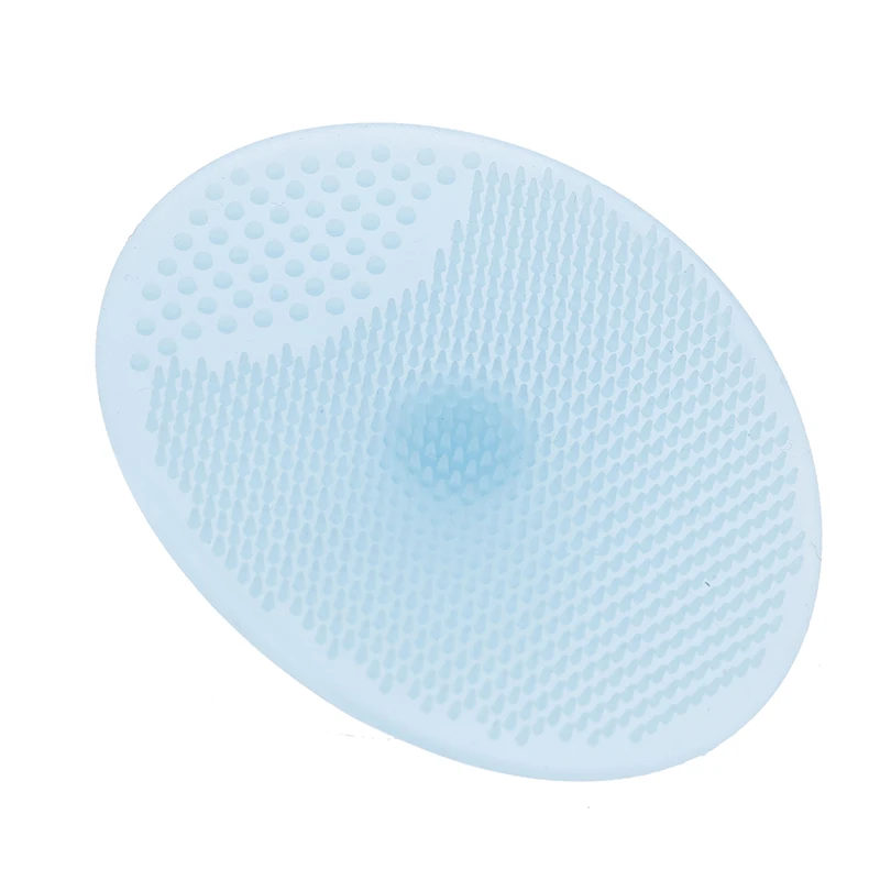 Силиконовые очищающие подушечки щётка для умывания лица отшелушивающая Очистка для удаления черных точек инструменты для ухода за кожей лица доступны 4 цвета - Цвет: Синий