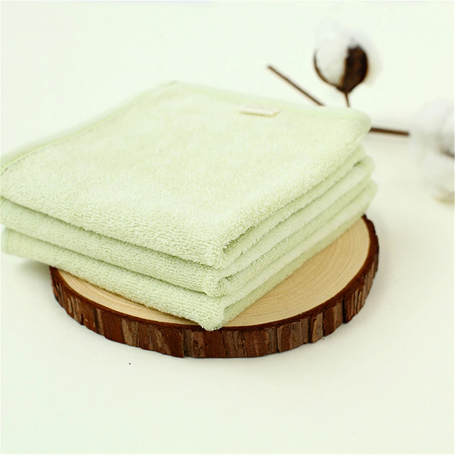 Cute Baby Towel Cotton Gauze Newborn Washcloth Solid High Quality White