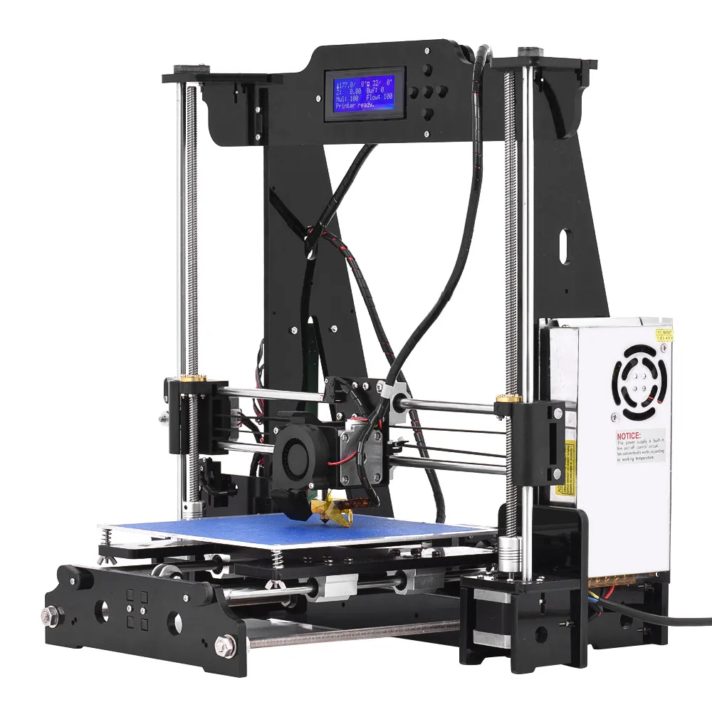 Tronxy настольный 3d принтер наборы DIY самостоятельная сборка акриловая рамка i3 с TF картой максимальный размер печати 220*220*240 мм