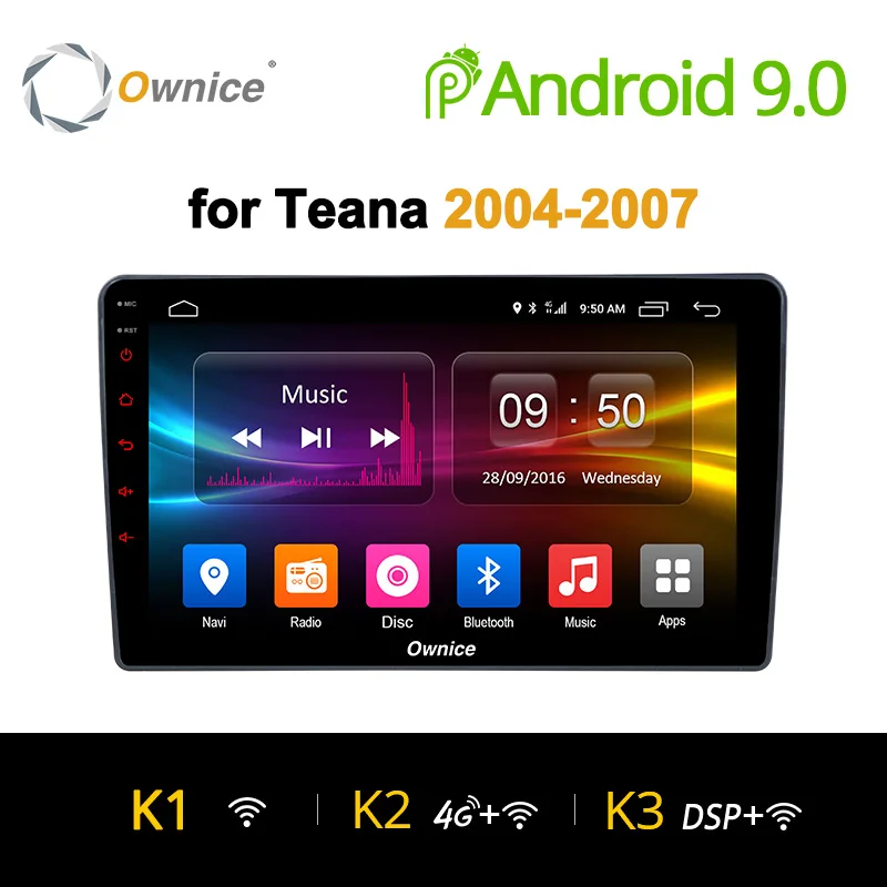 

Ownice K1 K2 K3 android 9.0 Car Dvd Player For NISSAN Teana 2004 - 2007 GPS Navigation Stereo Bluetooth AUX automotive stereo