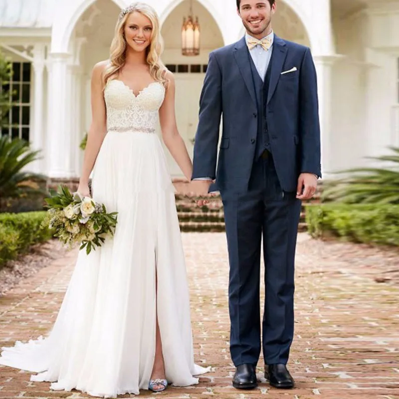 Side-Slit-A-Line-Wedding-Dresses-2016-LORIE-Vestido-De-Noiva-Chiffon-Sweetheart-Lace-Robe-De (1)
