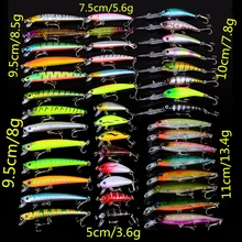 Nueva Mezcla 6/Set Señuelos de Pesca Minnow Artificial Realista Tishing Carp Fishing Tackle Pesca De Plástico.