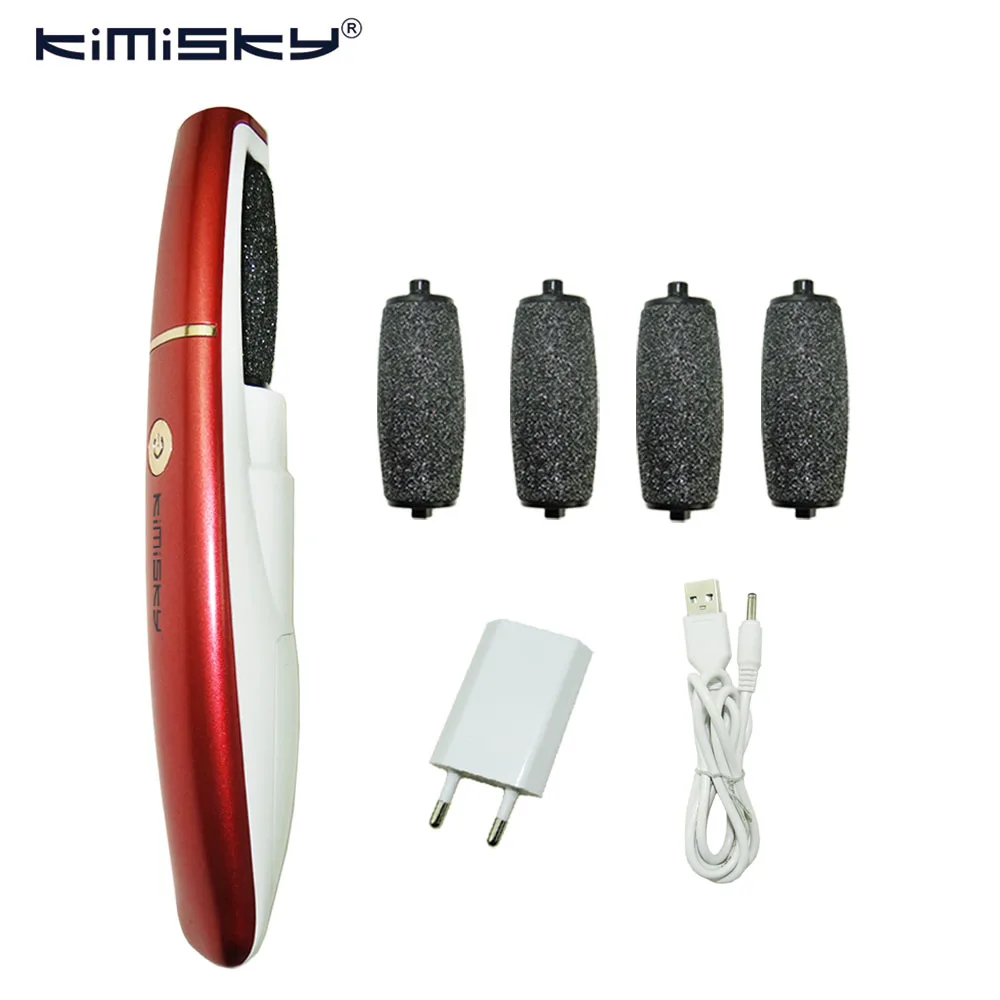 

KIMISKY Red RECHARGEABLE Foot Care Tool Pedicure Personal Care Foot File Electric Pedicure Tools Dead skin remover Feet Pies