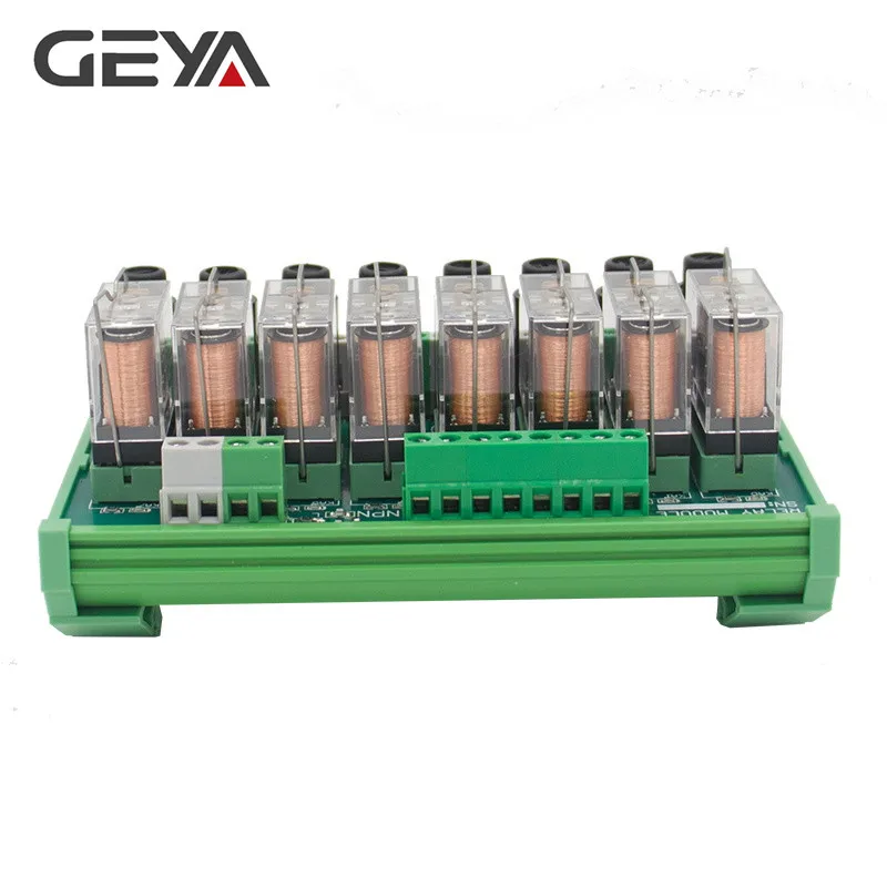 GEYA NGG2R 8 канальный Omron релейный модуль для PLC контроллера SPDT реле 12VDC 24VDC с
