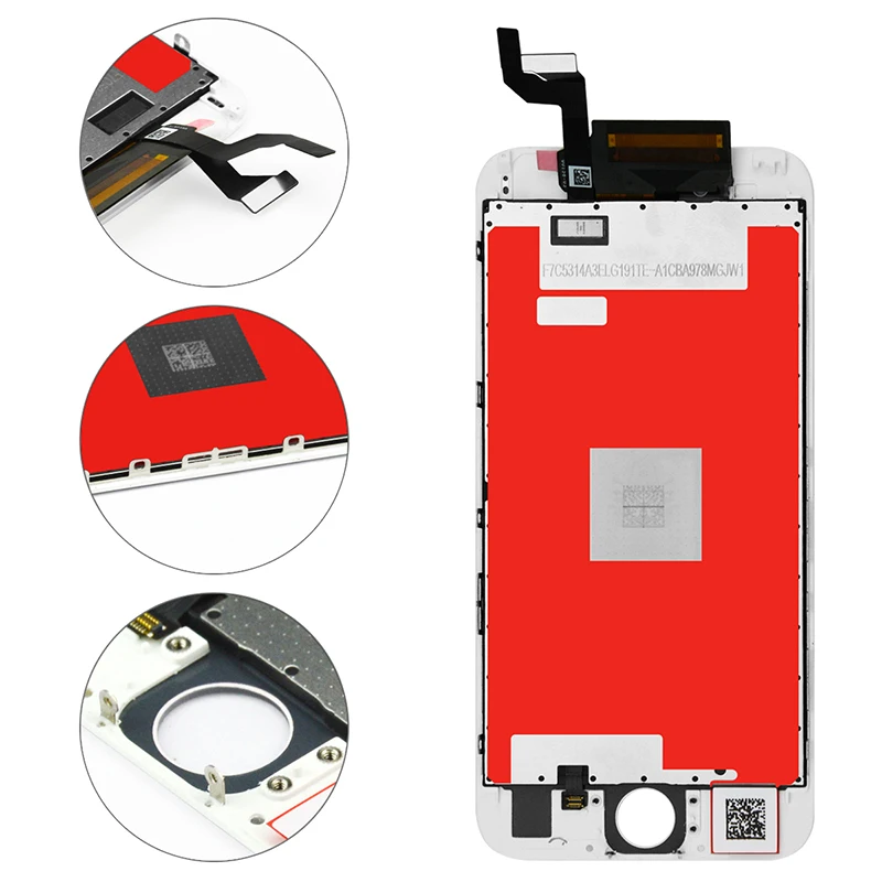 Cena Najwyższej jakości dla Apple iPhone 6 6 S 7 8 wyświetlacz LCD ekran dotykowy Digitizer klasy AAA LCD wymiana obiektywu pantalla + bezpłatny prezent