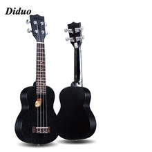 Ukulele UKU Black Mahogany Wood Ukulele 4 Strings Guitar 15 Frets Hawaiian Mini Guitar Instrument Ukelele