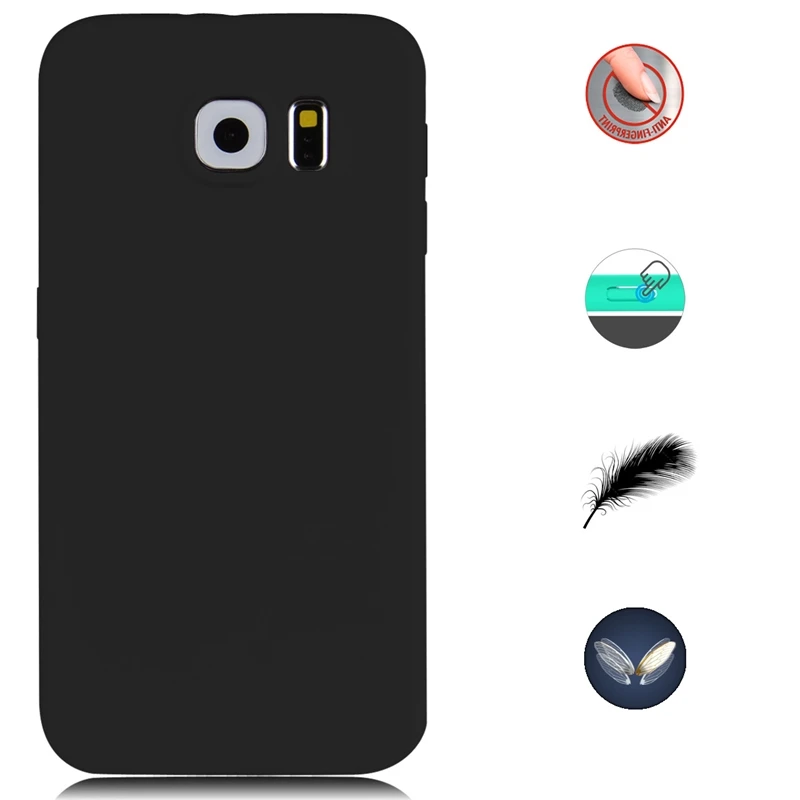 GrandEver Candy Color Cute soft case for Samsung galaxy S6 edge silicone Ultra slim Coque For Cases | Мобильные телефоны и