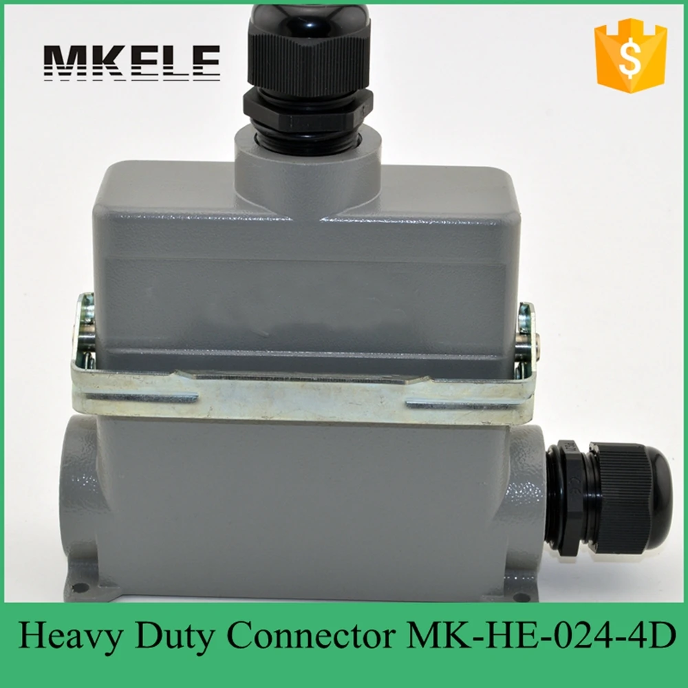 

MK-HE-024-4D 16A terminal block power crimp plug heavy duty connectors for spinning and packing machine