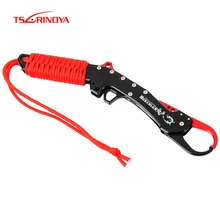 TSURINOYA Portable Fishing Grip Aluminum Alloy Fish Lip Grip Fish Control Hook Remover Multifunctional Carp Fishing Tackle Tool 50pcs carp hook sleeve tackle fishing swivel carp fishing accessories fish tool