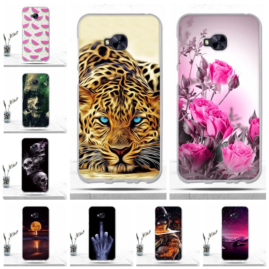 Phone Case For Asus Zenfone 4 Selfie Pro ZD552KL Cover Animal Cat Silicon Soft TPU Back for | Мобильные телефоны и