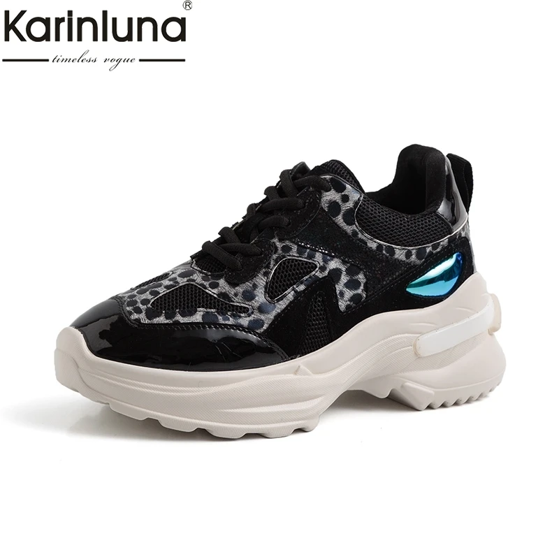 

New Fashion 2019 High Quality Large Size 35-42 Spring Chunky Sneakers Shoes Woman Flat Platform Women Shoes Woman