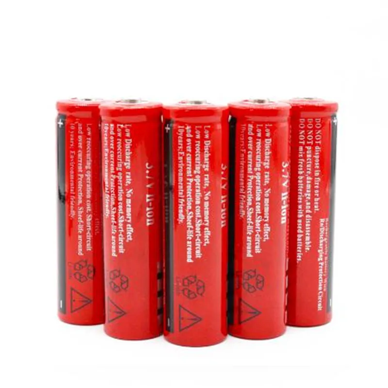 

2pcs Dolidada Battery 3.7v 18650 Lithium Battery 4200 mAh 3.7 V Rechargeable Li -ion Lithium Battery for flashlight