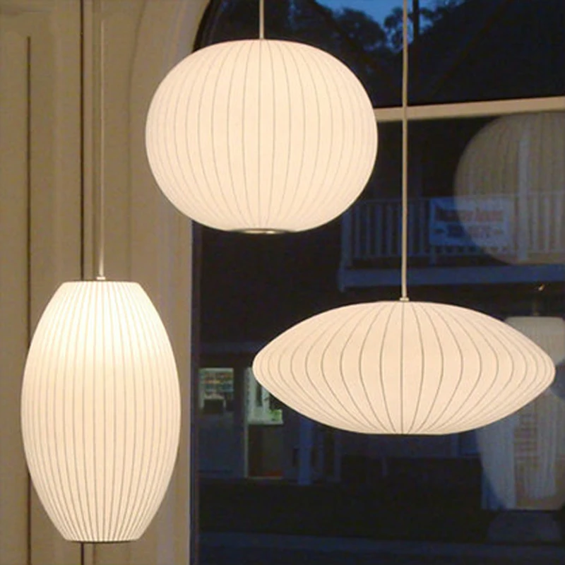 

New Chinese vintage restaurant circular lanterns fabric E27 LED bulb chandeliers lamp home deco Southeast cloth chandeliers