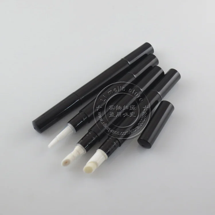 125pcs/lot black color 2.0ml cosmetic pen dispenser with different