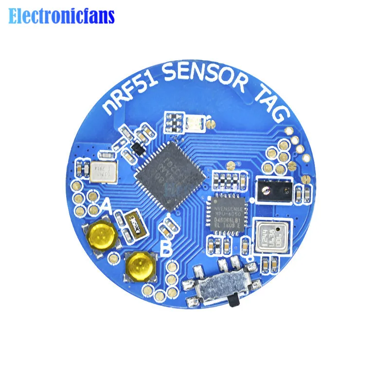 NRF51822 Bluetooth 4,0 Температура атмосферное модульный датчик ускорения ARM CORTEX-M0 MPU6050 BMP180 CR2032 AP3216 доска