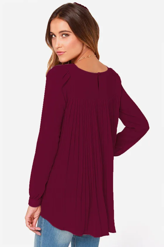 Ladies Office Shirts 2019 New Fashion Women Blouse Chiffon Blouses Long Sleeve Pleated Tops plus size blusas shirt 5XL long sleeve tops